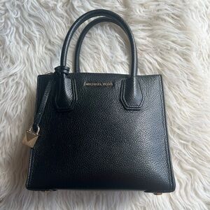 Michael Kors Black Satchel Elegant Structured Design